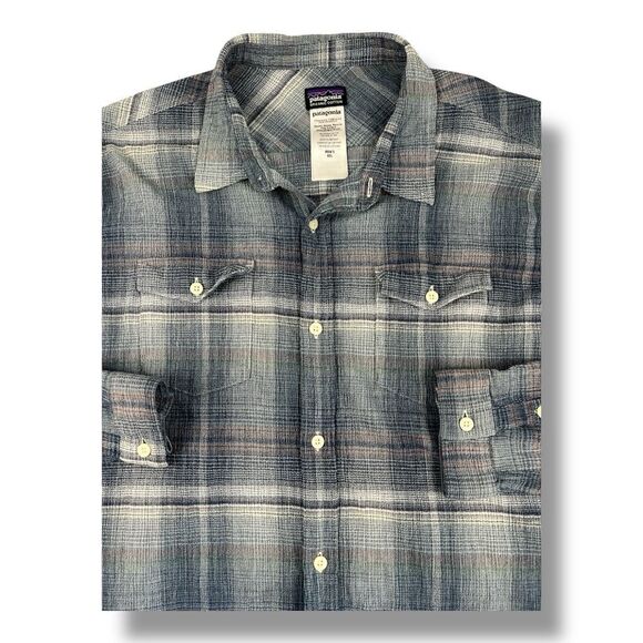 Patagonia Long Sleeve Front Button Top Size Extra Extra Large - Picture 2 of 5